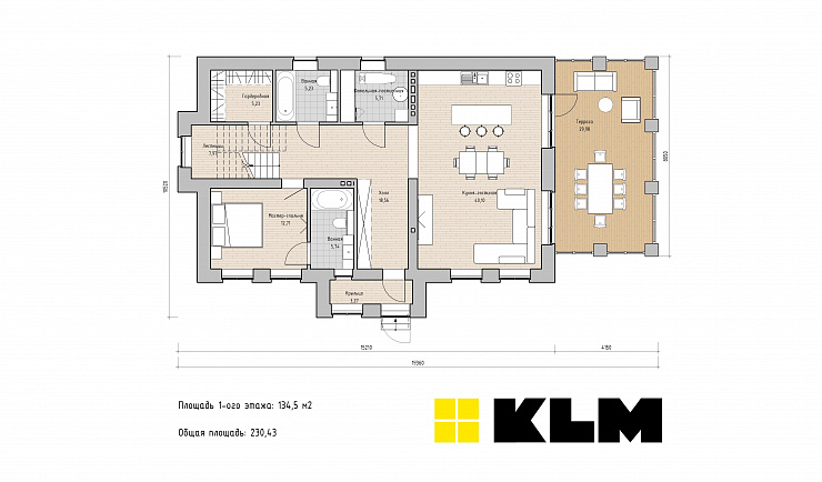 Проект дома КЛМ 118